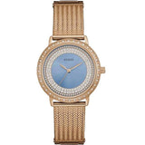  | Guess Willow Rose Gold Stainless Steel Blue Dial Quartz Watch for Ladies - W0836L1 | Watches | Guess | OneHub