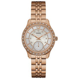  | Guess Whitney Rose Gold Stainless Steel Silver Dial Quartz Watch for Ladies - W0931L3 | Watches | Guess | OneHub