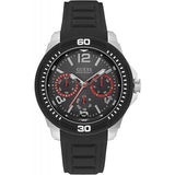  | Guess Tread Black Silicone Strap Black Dial Quartz Watch for Gents - W0967G1 | Watches | Guess | OneHub