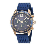  | Guess Fleet Blue Silicone Strap Blue Dial Chronograph Quartz Watch for Gents - W0971G3 | Watches | Guess | OneHub