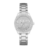  | Guess Glitter Girl Silver Stainless Steel Silver Dial Quartz Watch for Ladies - W0987L1 | Watches | Guess | OneHub