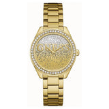  | Guess Glitter Girl Gold Stainless Steel Gold Dial Quartz Watch for Ladies - W0987L2 | Watches | Guess | OneHub