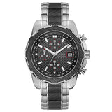  | Guess Octane Two-tone Stainless Steel Black Dial Chronograph Quartz Watch for Gents - W1046G1 | Watches | Guess | OneHub