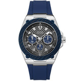  | Guess Legacy Blue Silicone Strap Grey Dial Quartz Watch for Gents - W1049G1 | Watches | Guess | OneHub