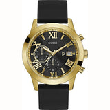  | Guess Atlas Black Silicone Strap Black Dial Chronograph Quartz Watch for Gents - W1055G4 | Watches | Guess | OneHub