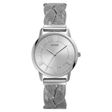  | Guess Maiden Silver Mesh Bracelet Silver Dial Quartz Watch for Ladies - W1143L1 | Watches | Guess | OneHub