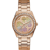  | Guess G-Twist Rose Gold Stainless Steel Multi Color Dial Quartz Watch for Ladies - W1201L3 | Watches | Guess | OneHub