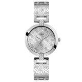  | Guess G-Luxe Silver Stainless Steel Silver Dial Quartz Watch for Ladies - W1228L1 | Watches | Guess | OneHub