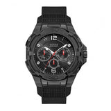  | Guess Genesis Black Silicone Strap Black Dial Quartz Watch for Gents - W1254G2 | Watches | Guess | OneHub