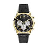  | Guess Hendrix Black Leather Strap Black Dial Chronograph Quartz Watch for Gents - W1261G3 | Watches | Guess | OneHub