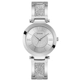  | Guess Aurora Silver Stainless Steel Silver Dial Quartz Watch for Ladies - W1288L1 | Watches | Guess | OneHub