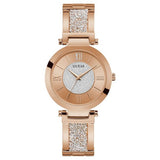  | Guess Aurora Rose Gold Stainless Steel Rose Gold Dial Quartz Watch for Ladies - W1288L3 | Watches | Guess | OneHub