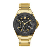  | Guess Legacy Gold Stainless Steel Black Dial Quartz Watch for Gents - W1305G2 | Watches | Guess | OneHub