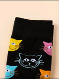 Shein Cartoon Cat Crew Socks