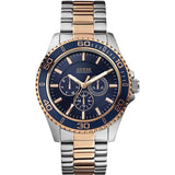  | Guess Chaser Two-tone Stainless Steel Blue Dial Quartz Watch for Gents - W0172G3 | Watches | Guess | OneHub