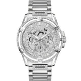  | Guess King Silver Stainless Steel Silver Dial Quartz Watch for Gents - GW0497G1 | Watches | Guess | OneHub